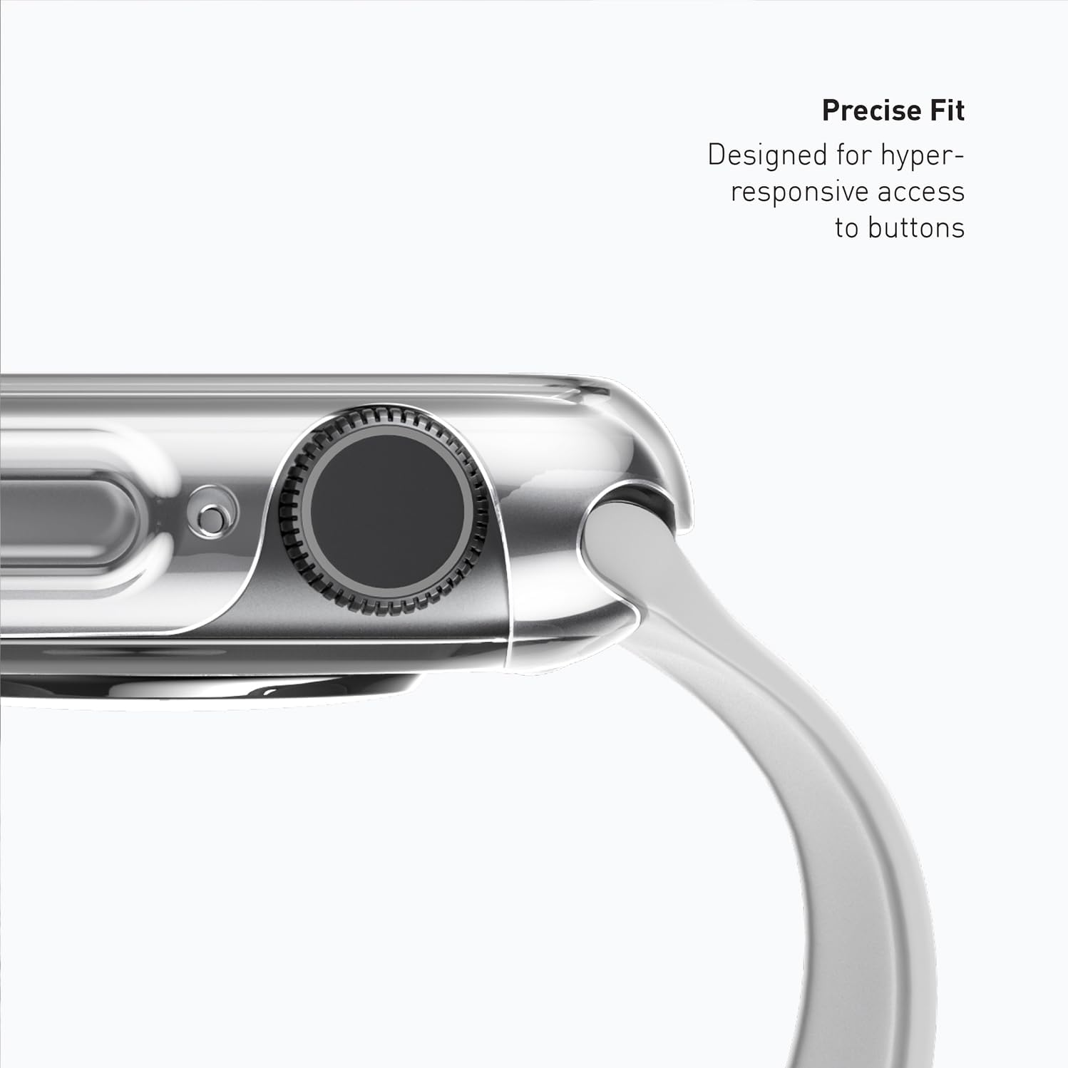 UNIQ Garde 45mm Hybrid Watch Case with Screen Protector - Tinted Grey