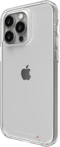 جراب Gear4 ZAGG Crystal Palace الشفاف لهاتف iPhone 14 Pro Max (13 قدمًا/4 أمتار)، حماية من السقوط، لوحة خلفية من البولي كربونات، حماية من الحافة إلى الحافة D30، مضاد للاصفرار، شحن لاسلكي