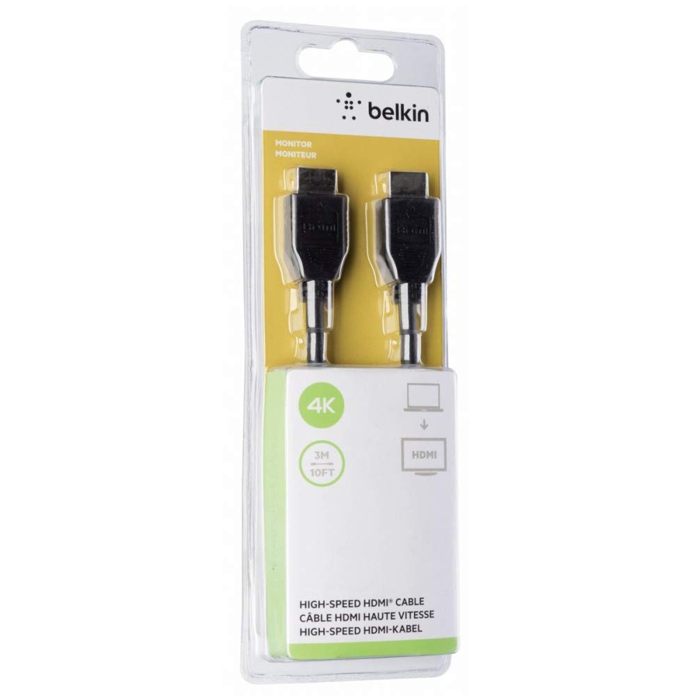 Belkin HDMI® Standard Audio Video Cable 4K/Ultra HD Compatible Standard HDMI cable 3 Meter Black
