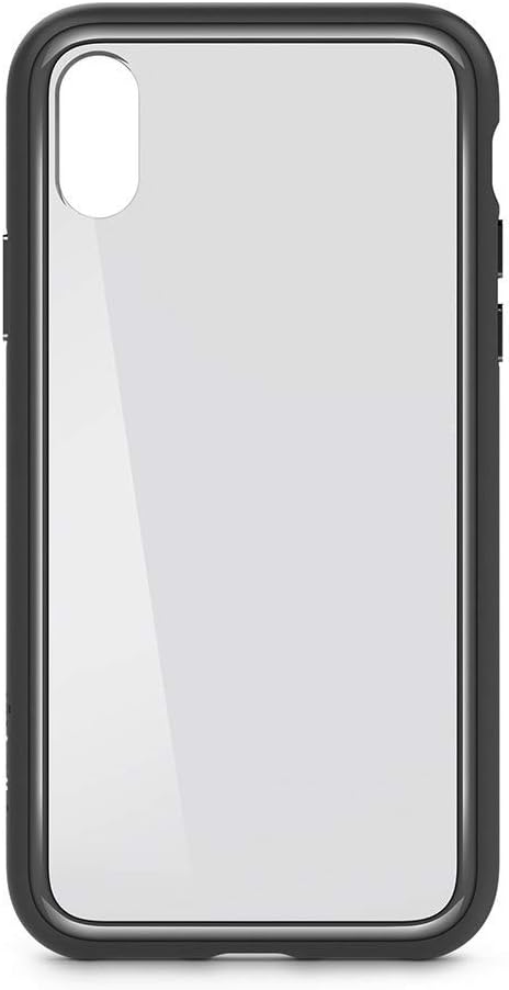 Belkin SheerForce Elite Scratch-Resistant Transparent Case for iPhone X, Protective and Drop Resistant - Clear/Black