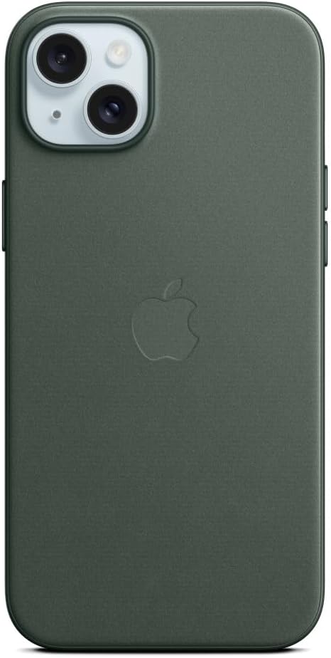 غطاء حماية منسوج بدقة لهاتف Apple iPhone 15 Plus مع MagSafe - Evergreen 