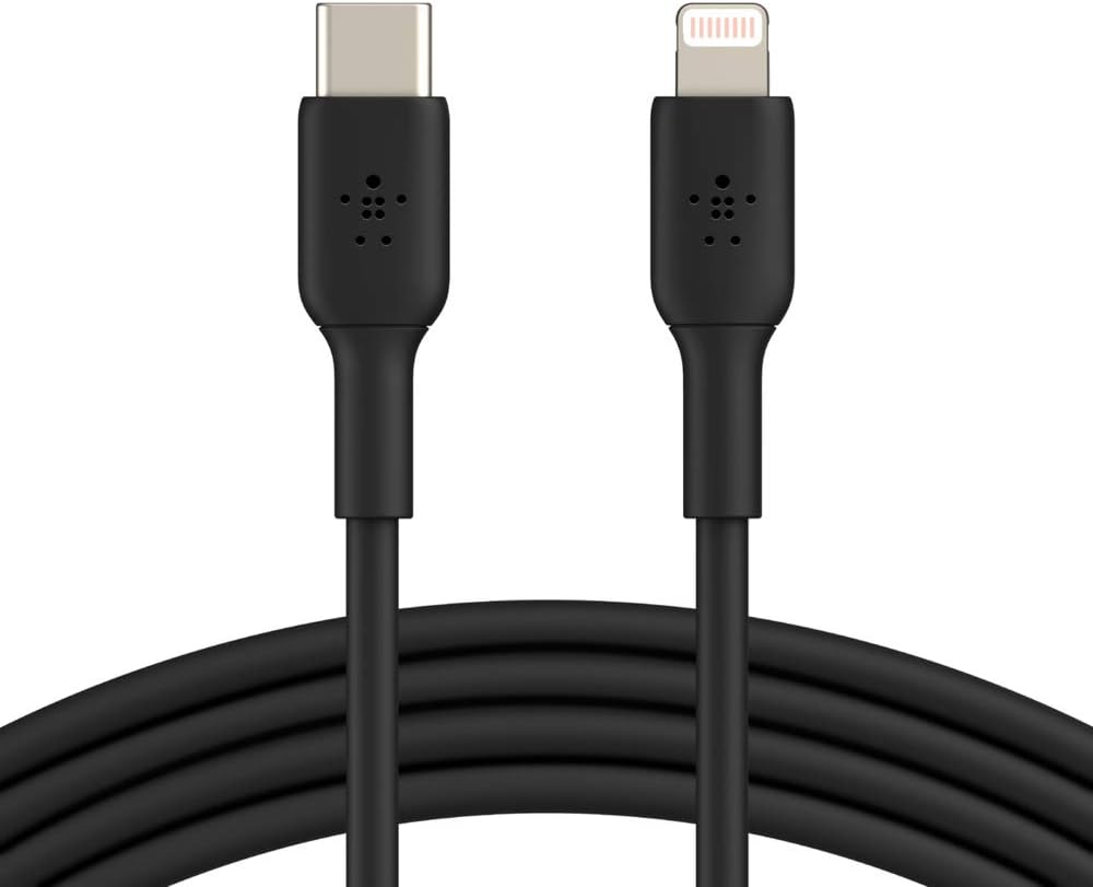 Belkin Boost Charge Fast Charging USB C to Lightning Cable 3.3ft/1M Black