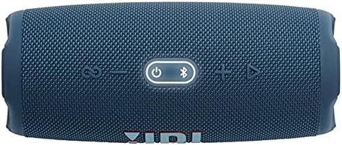JBL Charge 5 - Portable Bluetooth Speaker with Megen Hardshell Travel Case with IP67 Waterproof and USB Charge Out (Blue)