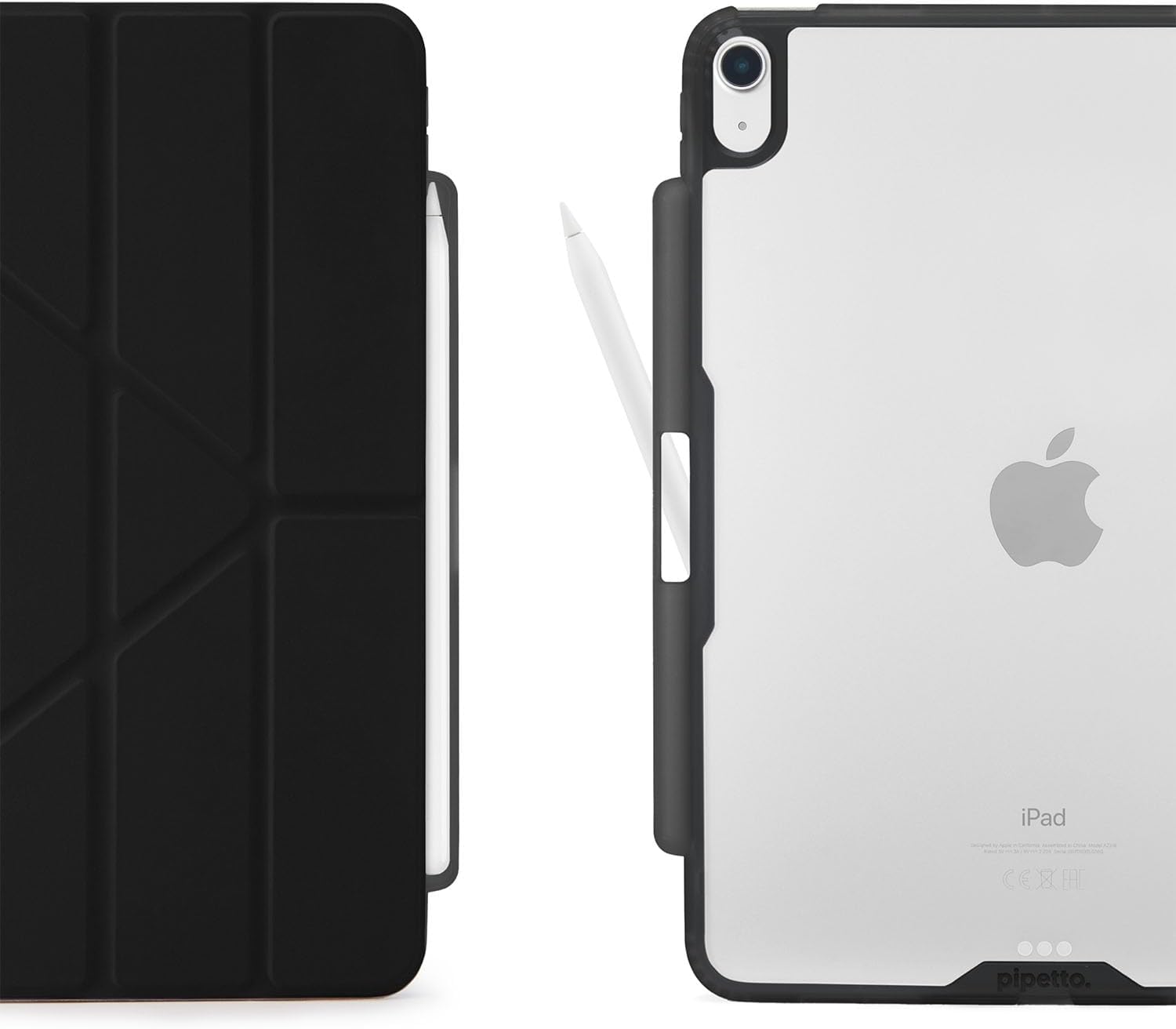 Pipetto iPad Air13 (2024) OrigamiNo3 Pencil CaseBLK