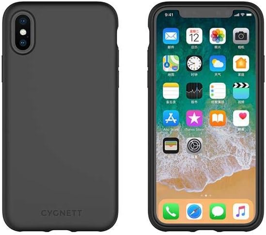 جراب Cygnett Skin Soft Touch Feel لهاتف Apple iPhone XS Max - أسود