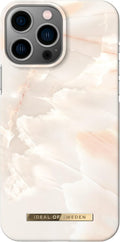 غطاء حماية لجهاز iPhone 13 Pro Max من iDeal Of Sweden (لون رخامي وردي لؤلؤي) 