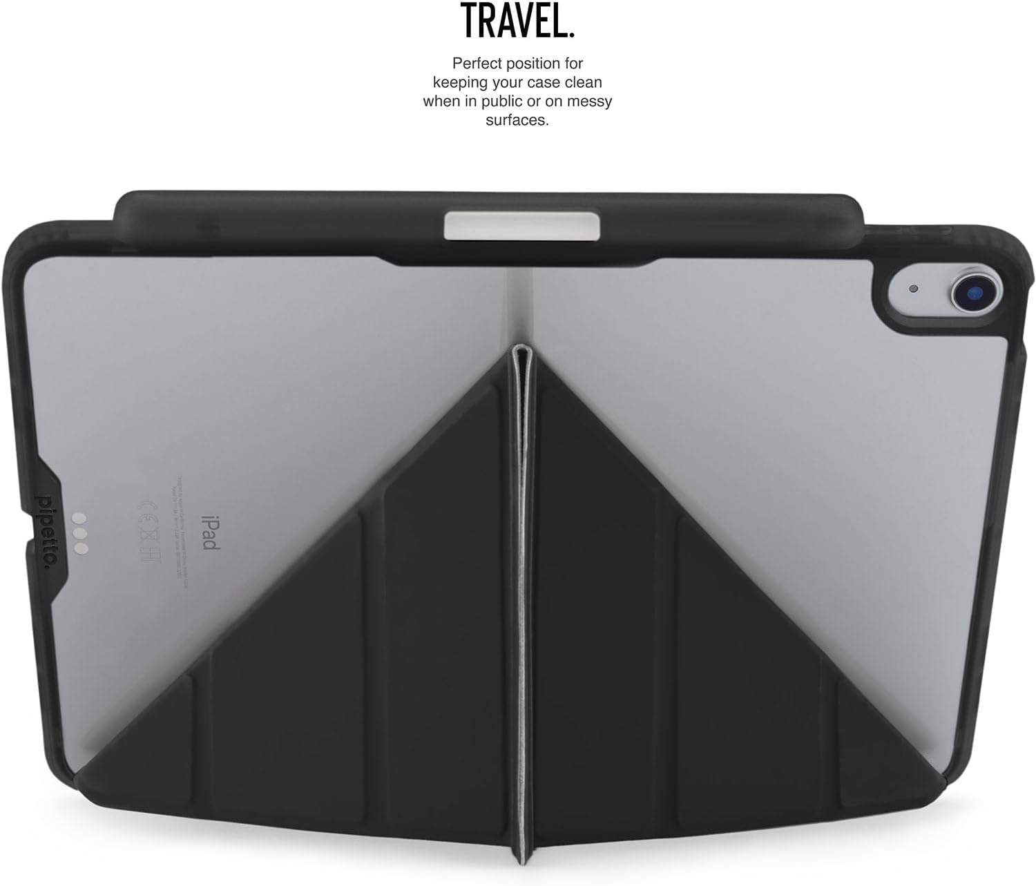 Pipetto iPad Air13 (2024) OrigamiNo3 Pencil CaseBLK