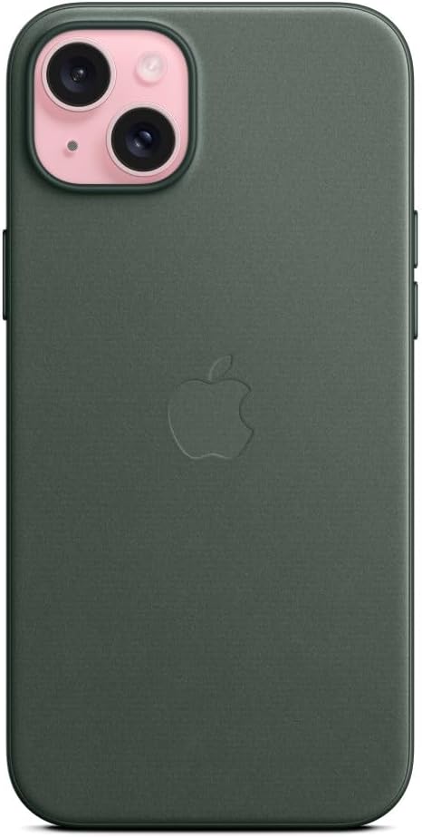 غطاء حماية منسوج بدقة لهاتف Apple iPhone 15 Plus مع MagSafe - Evergreen 