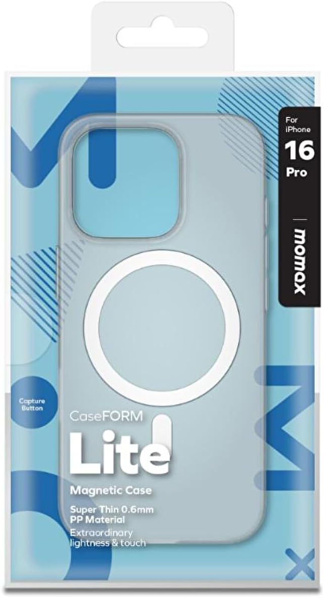 جراب موماكس ماج سيف لجهاز آيفون 16 برو لايت - أبيض