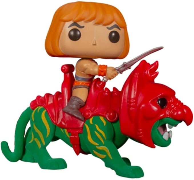 Pop! Rides Deluxe: Masters of the Universe – He-Man on Battle Cat (Flocked, TargetCon Exclusive)