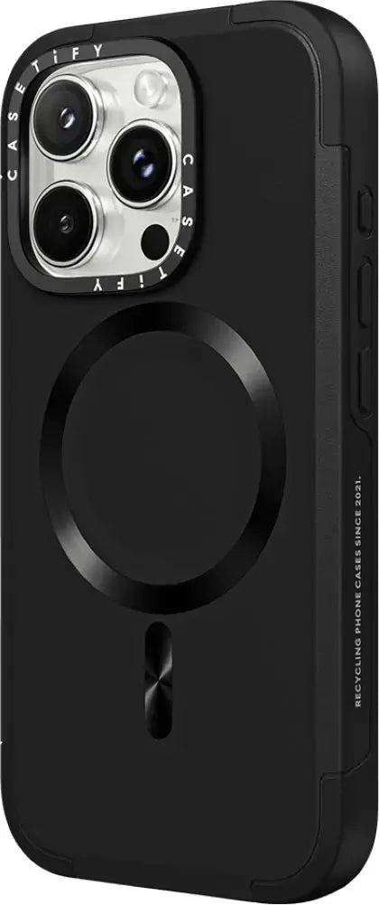 جراب CASETiFY Force لهاتف iPhone 16 Pro – أسود