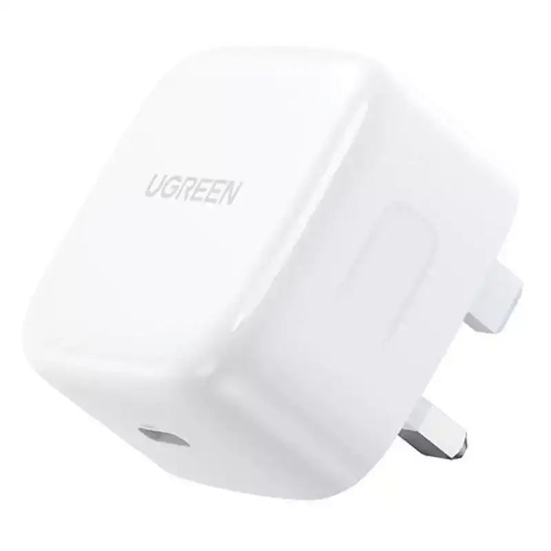 شاحن يو جرين USB Type C Power Delivery 3.0 السريع باللون الأبيض