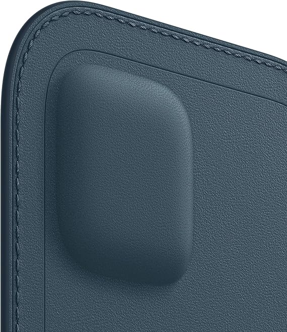 جراب جلدي لجهاز Apple iPhone 12 Pro Max مع MagSafe - أزرق بلطيقي 