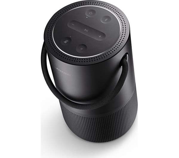 BOSE Portable Wireless Multi-room Home Speaker with Google Assistant & Amazon Alexa - Black