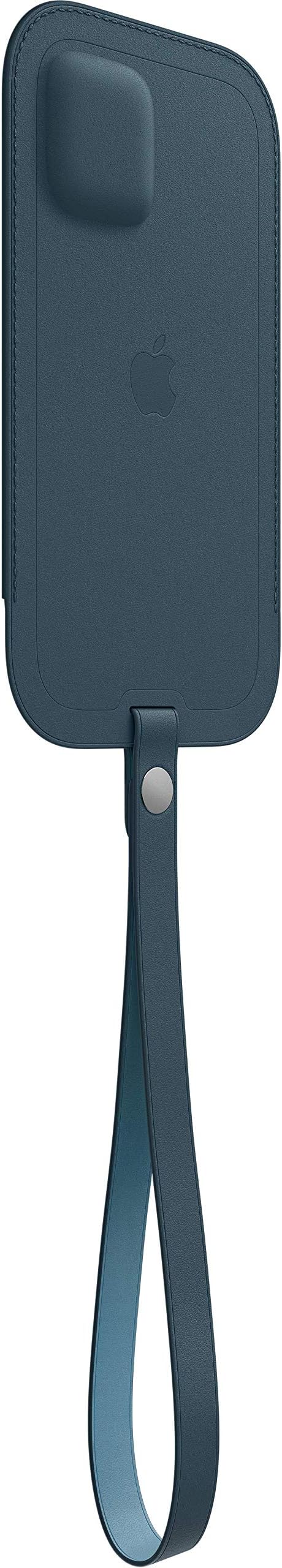 جراب جلدي لجهاز Apple iPhone 12 Pro Max مع MagSafe - أزرق بلطيقي 