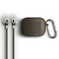 جراب سيليكون Uniq Vencer معلق لسماعات Apple AirPods Pro (رملي داكن)