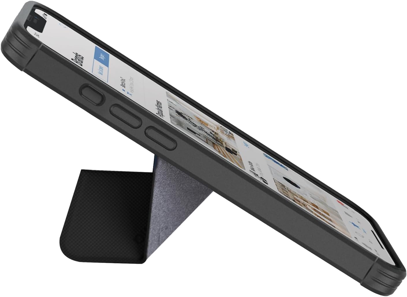 جراب UNIQ Transforma لهاتف iPhone 15 Pro Max 6.7 بوصة مع خاصية الشحن Magclick باللون الأسود (UNIQ-IP6.7P(2023)-TRSFMBLK)