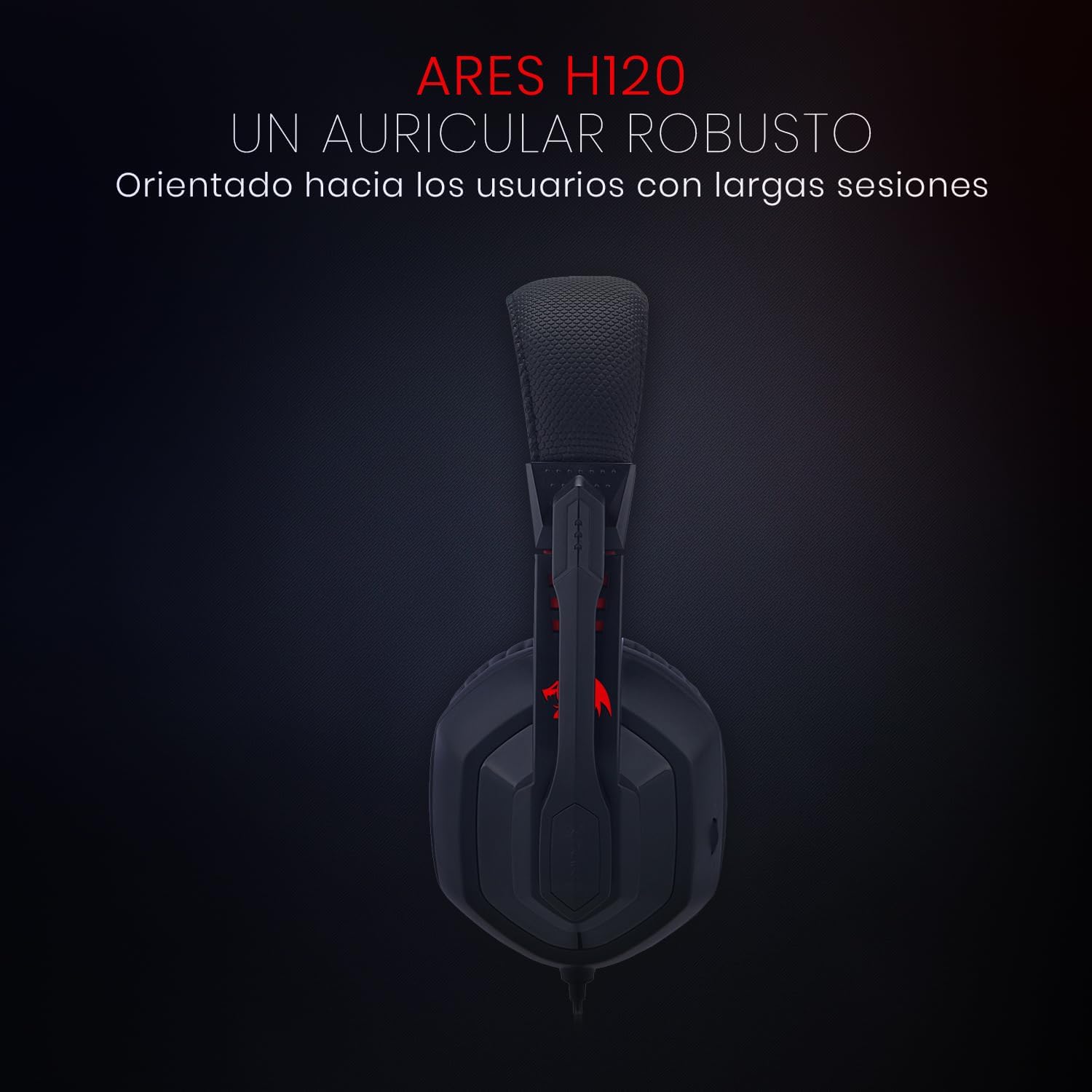سماعة الألعاب السلكية Redragon ARES H120 مع ميكروفون مضاد للضوضاء