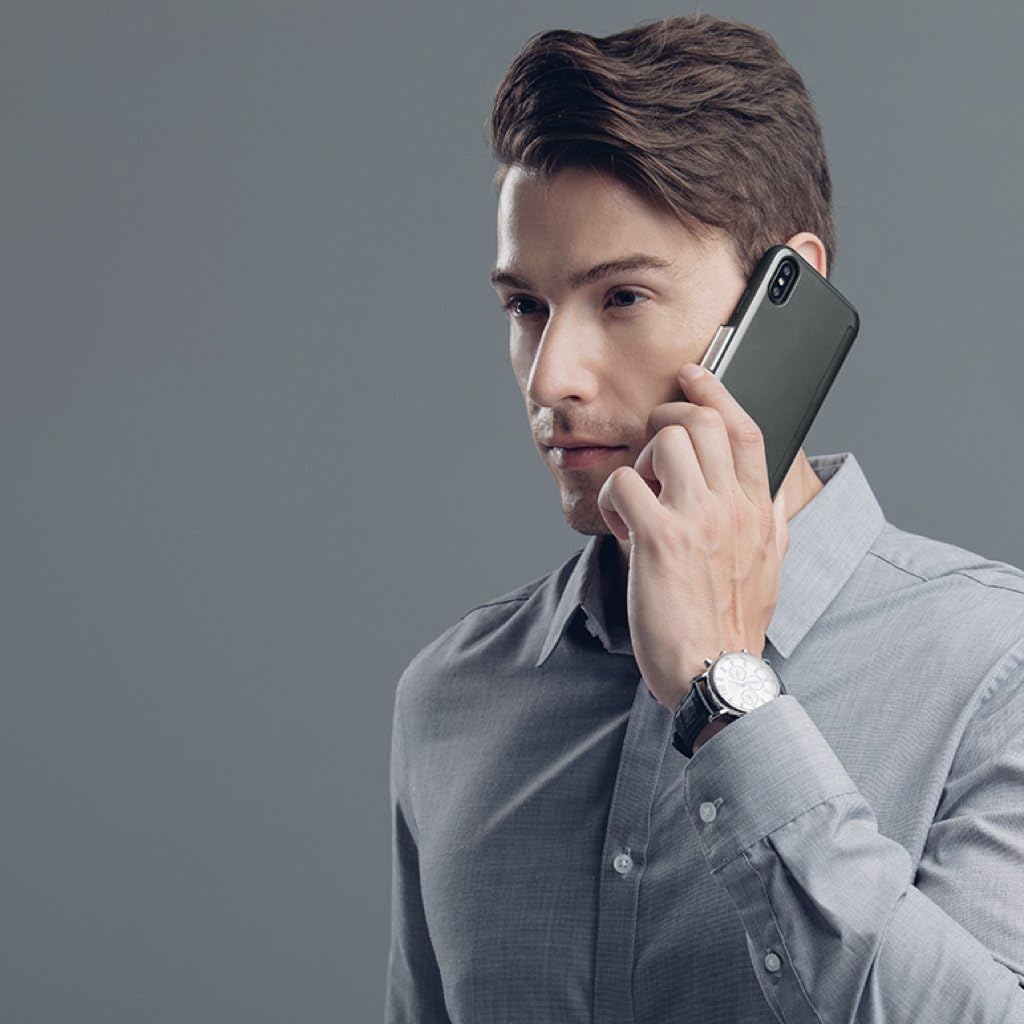 غطاء موشي ستيلث كوفر لهاتف آيفون X، مع حامل