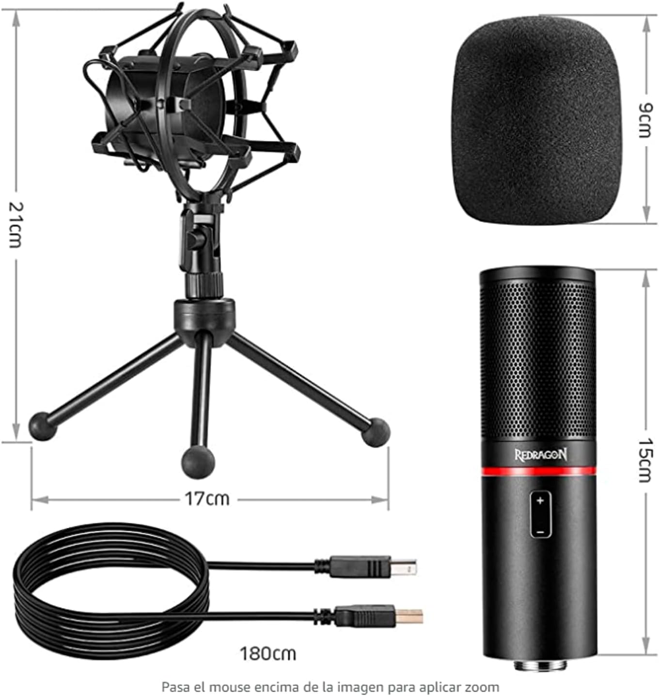 Redragon GM300 Blazar Gaming Stream Microphone