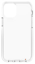 جراب ZAGG Gear4 Crystal Palace الشفاف مع حماية متقدمة من الصدمات [معتمد من D3O]، تصميم نحيف ومتين لهاتف iPhone 12 Mini - شفاف