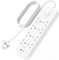 شريط طاقة Belkin Surge Protector 8 منافذ مع 1 USB-C و 1 USB-A بطول 2 متر 