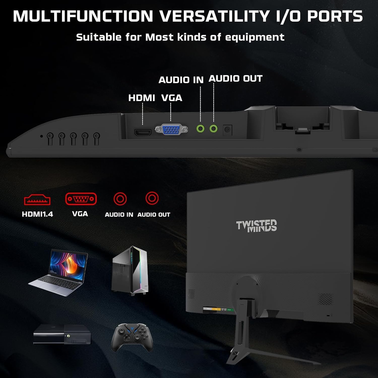 Twisted Minds FHD 100 Hz IPS 24" 1ms PC Monitor