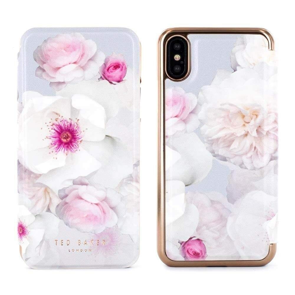 جراب مرآة من تيد بيكر لهاتف iPhone X من ناليبيس - رمادي تشيلسي 