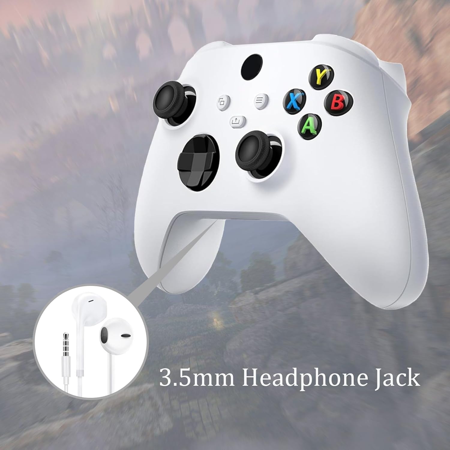 Model 1914 Series S Controller Controller,Compatible With Xbox Series X/S,Xbox One X/S Gaming Gamepad for Xbox Series X/S,3.5mm Headphone Jack,Robot White