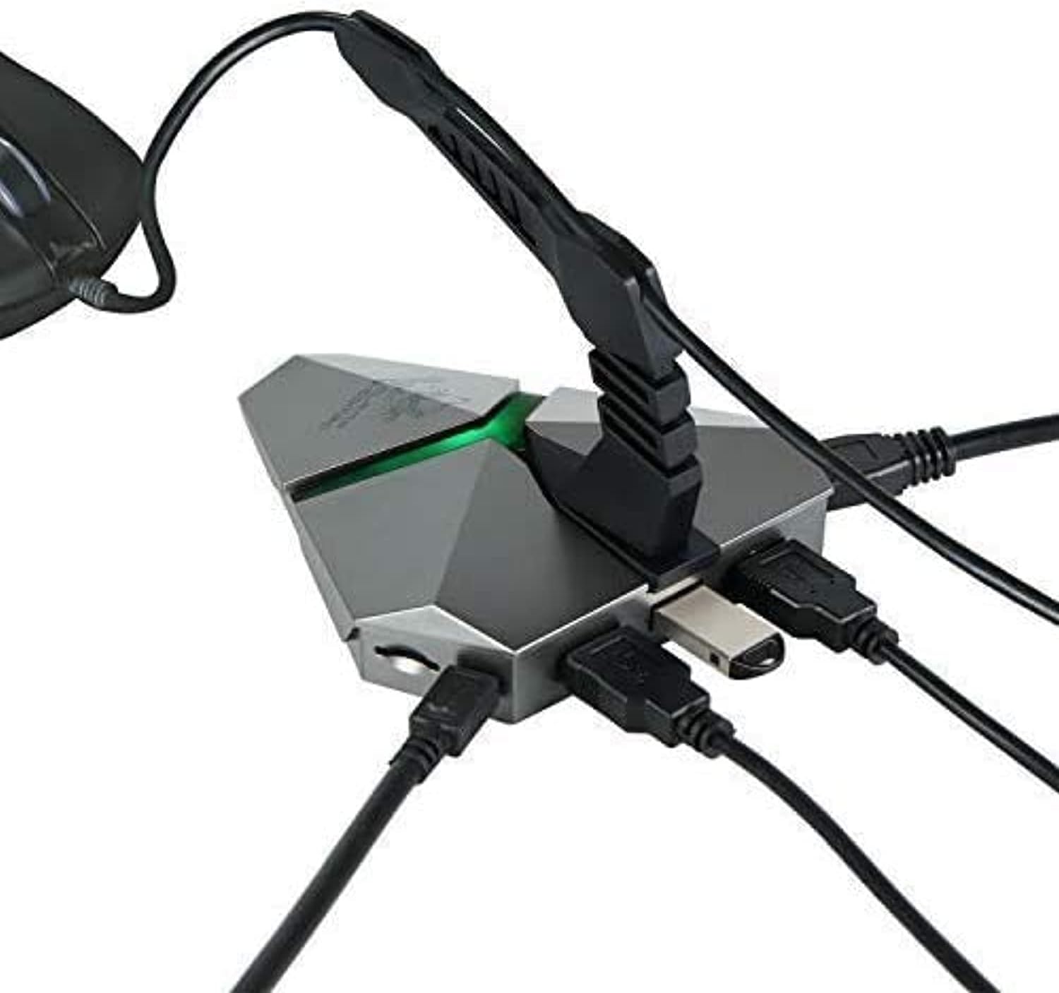 Eureka Ergonomic 3‑Port USB 3.0 Hub & SD Card Reader with Mouse Bungee
