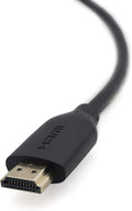 كابل HDMI A/V من Belkin لأجهزة الصوت والفيديو - 2 متر - صوت/فيديو رقمي HDMI - مطلي بالذهب 