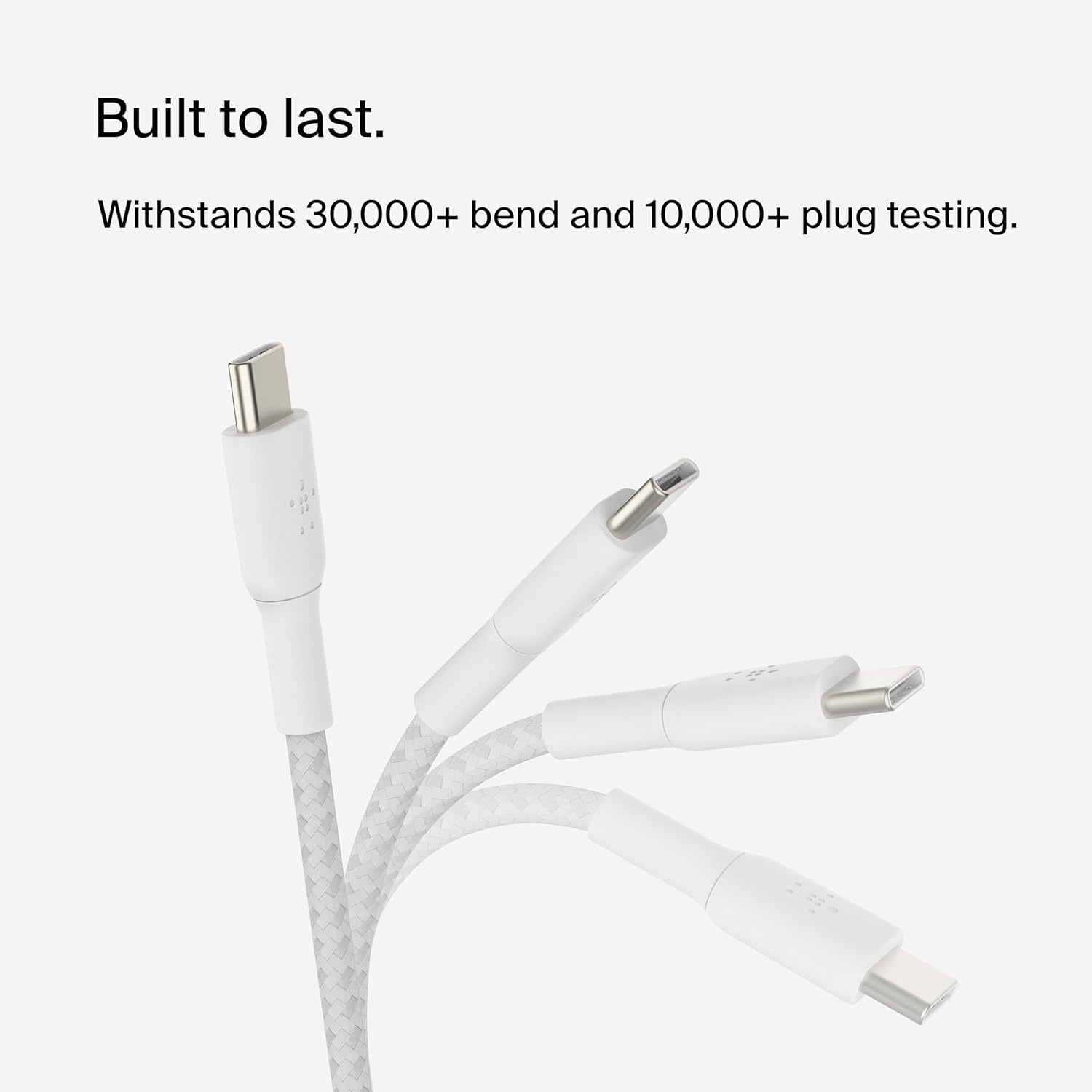 Belkin Boost Charge Braided USB-C to USB-C Cable 1M White