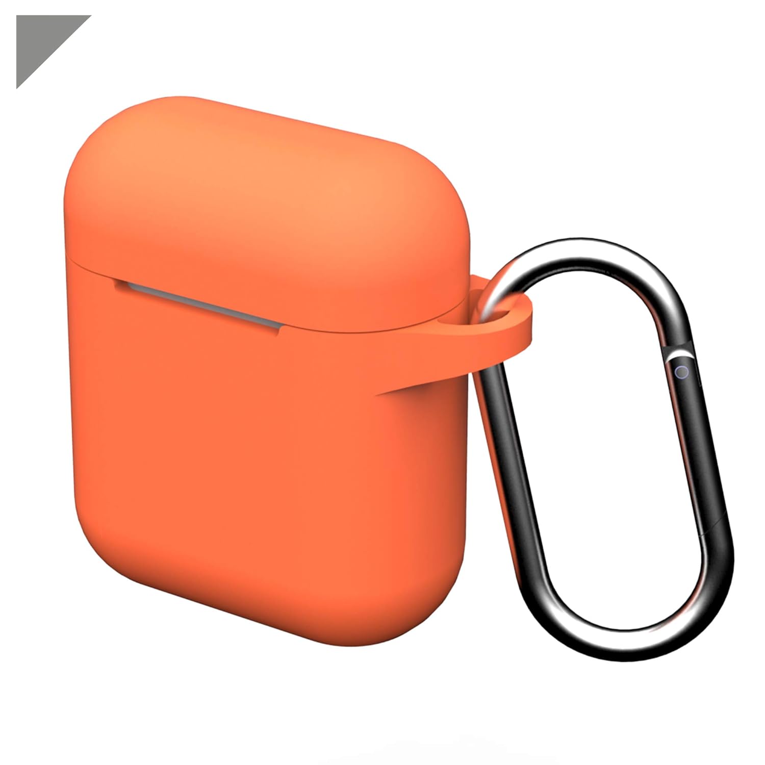حافظة Airpods من GEAR4 Apollo، حافظة خفيفة الوزن من السيليكون لحماية كاملة لسماعات Airpods 1 و2 مع مشبك مرفق - مرجاني