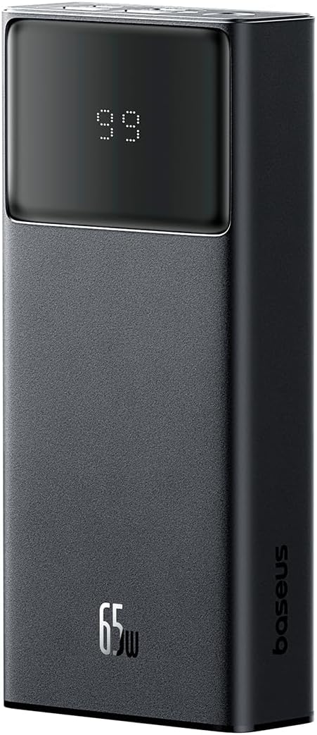 Power Bank Baseus Star-Lord, 20000mAh 65W USB - USB-C cable (Black)