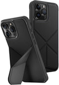 جراب UNIQ Transforma لهاتف iPhone 15 Pro Max 6.7 بوصة مع خاصية الشحن Magclick باللون الأسود (UNIQ-IP6.7P(2023)-TRSFMBLK)