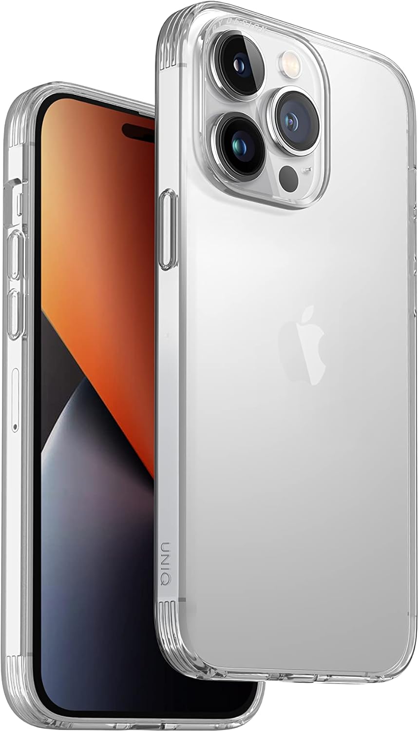 جراب هاتف Air Fender متوافق مع iPhone 14 Plus، شفاف كريستالي