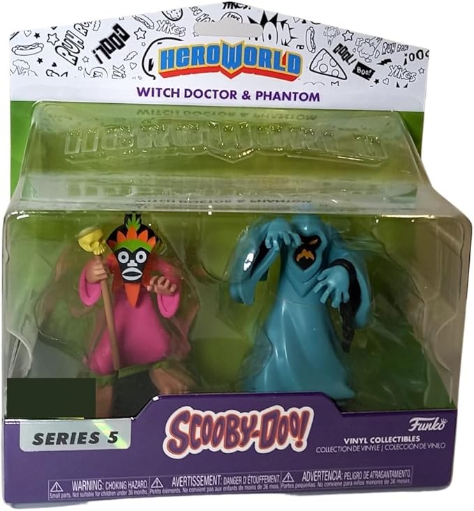 Pop! Hero World: Scooby‑Doo – Phantom & Witch Doctor 2‑Pack (Target Exclusive)