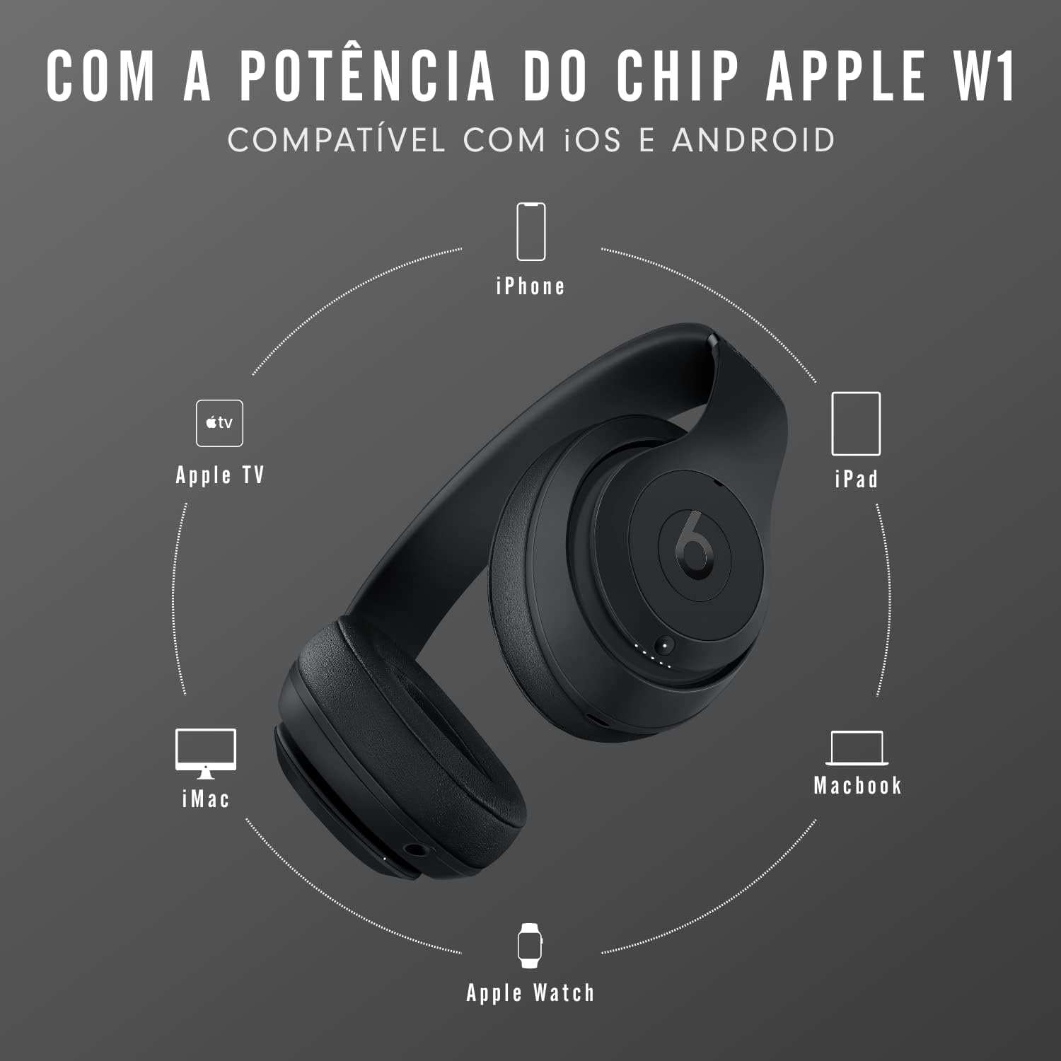 Beats Studio3 Wireless Noise Cancelling Over-Ear Headphones Matte