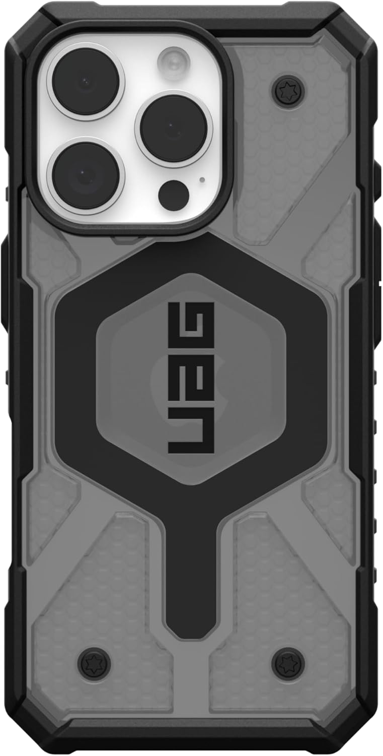 UAG iPhone 16 Pro Case 6.3" Pathfinder Clear - Rugged Shockproof Anti-Slip, Ash