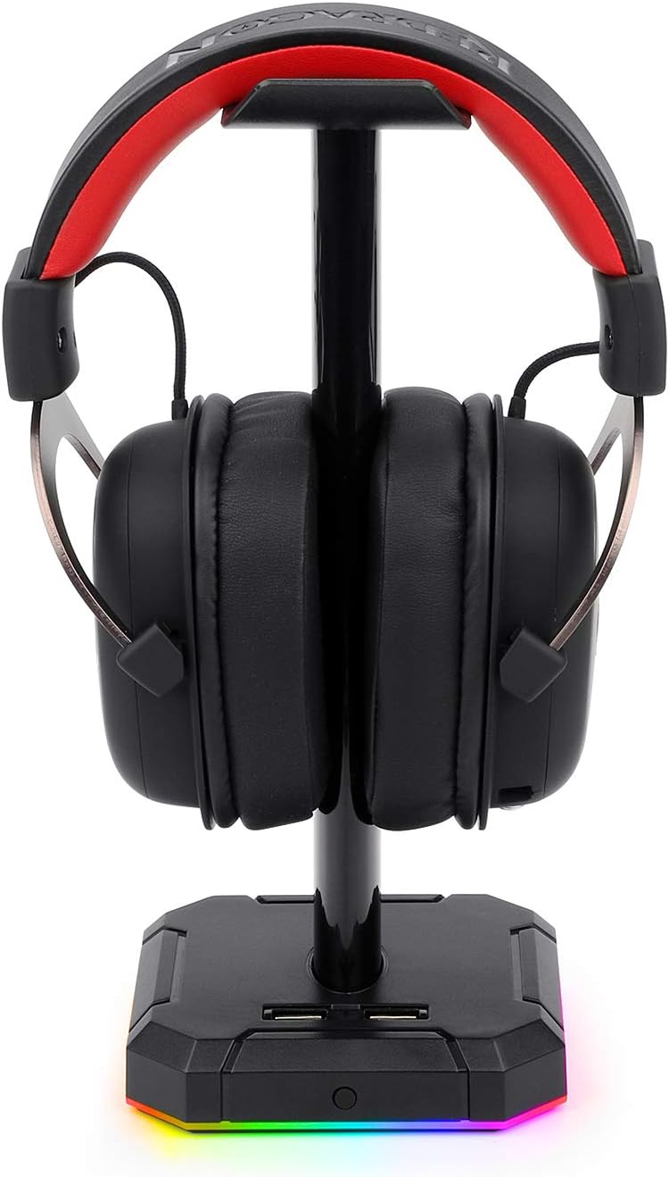 Redragon Scepter Pro HA300 RGB Headset Stand – Black