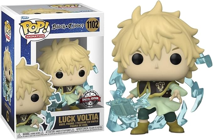 Pop! Animation: Black Clover – Luck Voltia (Glow‑in‑the‑Dark, Chase AAA Anime Exclusive)