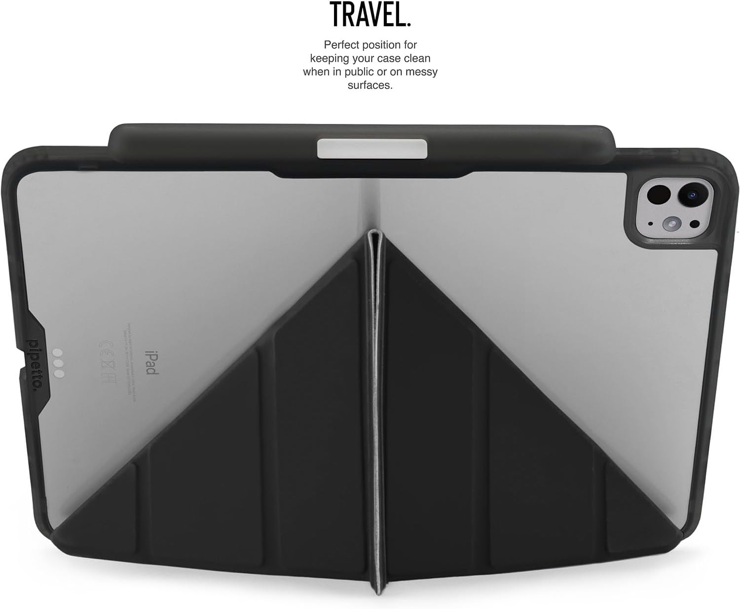 Pipetto iPad Pro13 Origami No3 Pencil Case Black