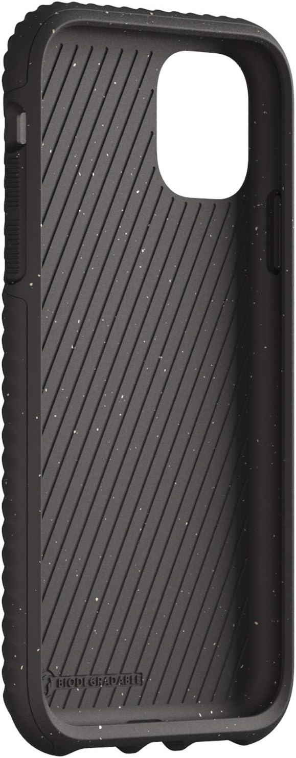 Lander Vise, Extreme Drop Resistance Case for iPhone 12 Pro Max, Biodegradable with Lanyard (Black)