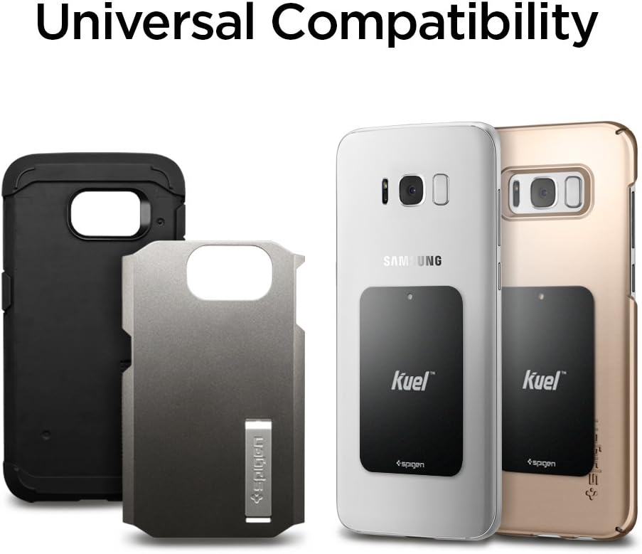 حامل هاتف سيارة Spigen Kuel QS11 رباعي مغناطيسي بفتحة تهوية السيارة QNMP متوافق مع معظم الهواتف الذكية - أسود