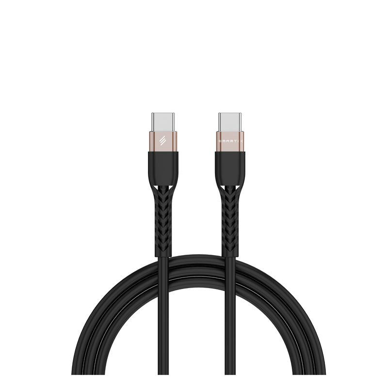 Smartix Premium Cable Type C To Type C 60W Silicon Black/Asstd
