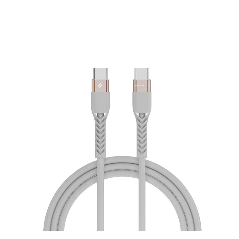Smartix Premium Cable Type C To Type C 60W Silicon White