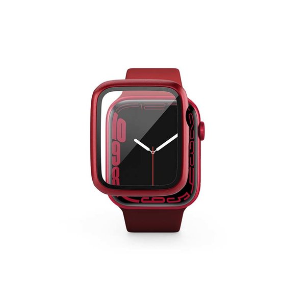 Epico Glass Case, Apple Watch 7, 45mm - Red