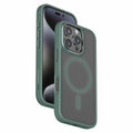 جراب MOMAX CPAP24 لهاتف iPhone 16 Pro Max متوافق مع MagSafe TPU+PC Matte Phone Cover - أخضر