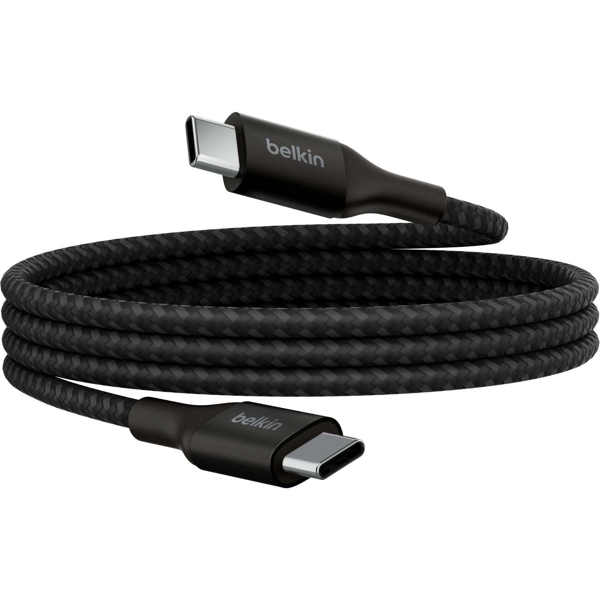 كابل USB-C مضفر من Belkin بقوة 240 واط - 1 متر - أسود