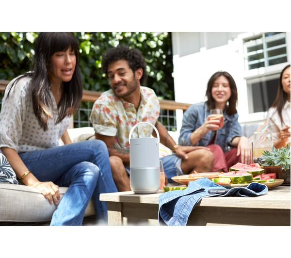 BOSE Portable Wireless Multi-room Home Smart Speaker with Google Assistant & Amazon Alexa - Silver
